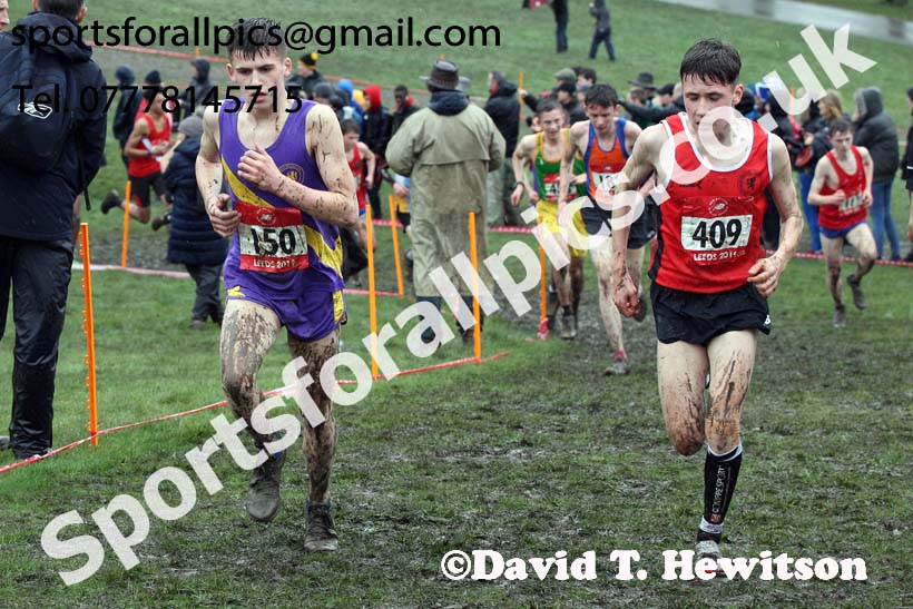 Intermediate boys 2019 New Balance English Schools Cross Country Champs, Temple Newsam, Leeds. Photo:  David T. Hewitson/Sports for All Pics